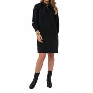 NEW ESQUALO raglan poplin dress in black